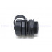 ODVA RJ45-M21 CAT.6 RJ45直通面板插座+防水蓋 M21圓形rj45防水連接器工業乙太網橋接器 防水插頭網路防水接頭
